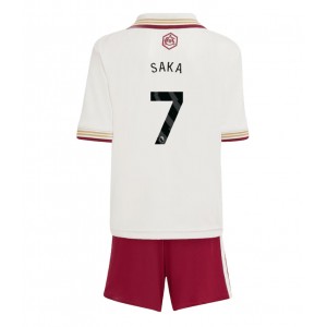 Arsenal Bukayo Saka #7 Jalkapallovaatteet Lasten Kolmas peliasu 2025-26 Lyhythihainen (+ Lyhyet housut)